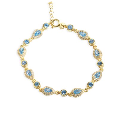 Damla Taşlı Bileklik 718551 Gold