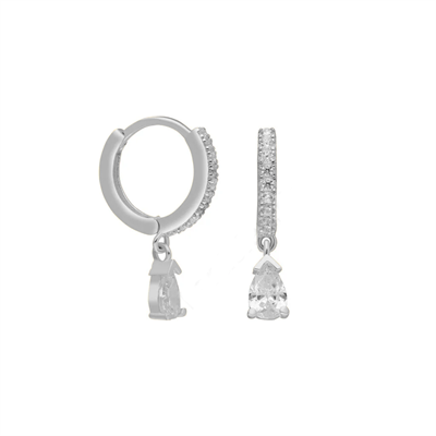 Damla Taşlı Küpe 717106 Rose