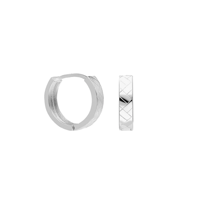 Ekose Halka Küpe 718887 Silver