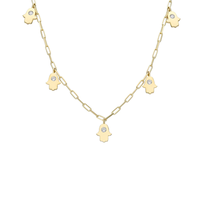 Fatıma Kolye 718927 Gold