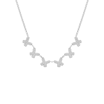 Grace Kelebek Kolye 718981 Silver