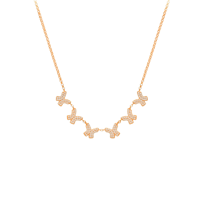 Grace Kelebek Kolye 718981 Silver