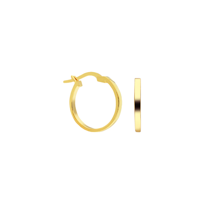 Halka Gümüş Küpe 718872 Gold
