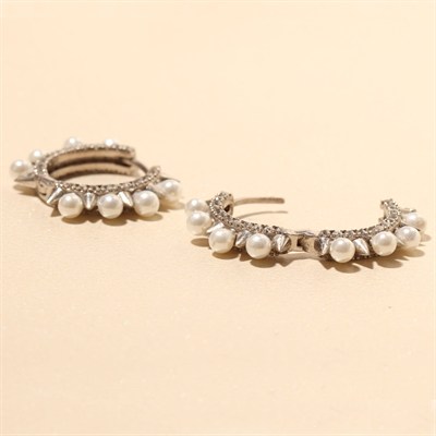 İnci Kübik Küpe 719854 Silver