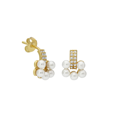 İnci Papatya Küpe 717135 Gold