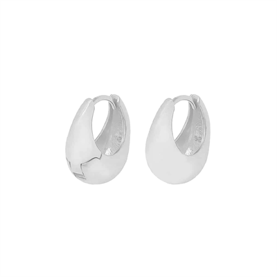 Kalın Halka Küpe 717042 Silver