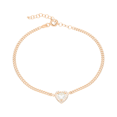 Kalp Bileklik 717015 Rose
