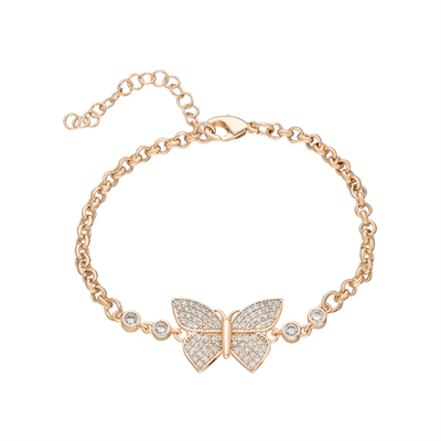 Kelebek Bileklik 717020 Gold