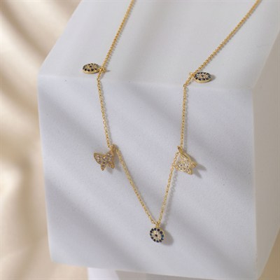 Kelebek Charm Kolye 718901 Gold