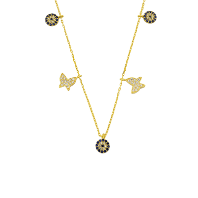 Kelebek Charm Kolye 718901 Gold