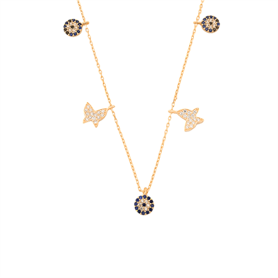 Kelebek Charm Kolye 718901 Rose