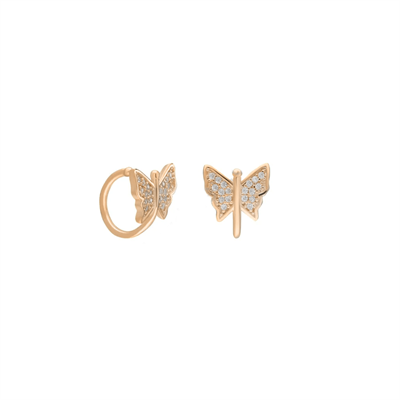 Kelebek Cuff Küpe 717085 Silver
