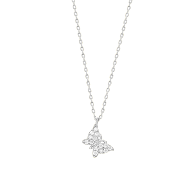 Kelebek Kolye 718904 Silver