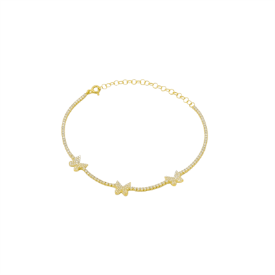 Kelebek Suyolu Bileklik 719169 Gold