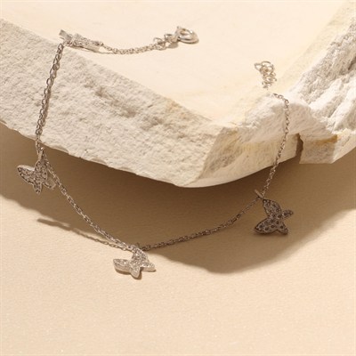 Kelebek Zincir Bileklik 719131 Silver