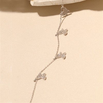 Kelebek Zincir Bileklik 719131 Silver