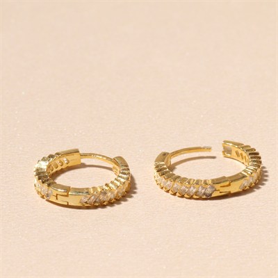 Kristal Halka Küpe 717043 Gold