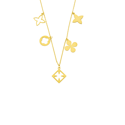 Linda Gümüş Kolye 718957 Gold