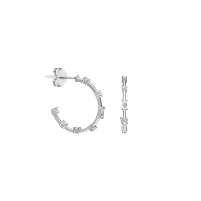 Luna Zirkon Küpe 717051 Silver