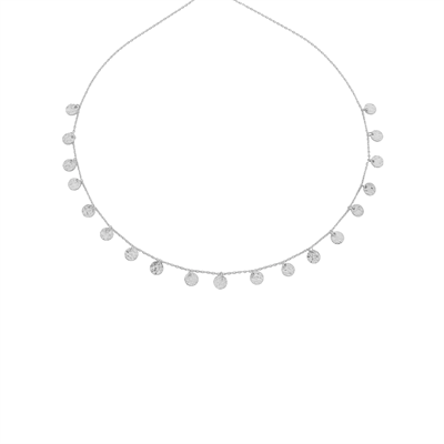 Madeni Sallantılı Kolye 718921 Silver