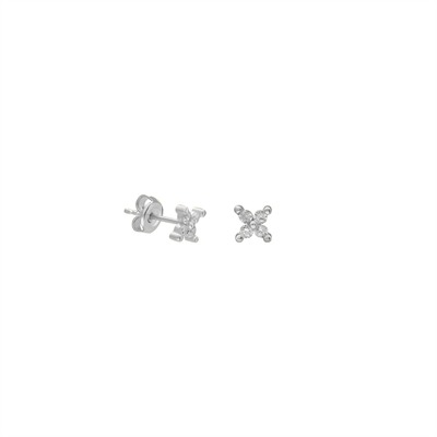 Mini Çiçek Küpe 717084 Silver