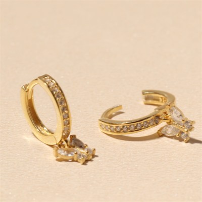 Mini Kelebek Küpe 718874 Gold