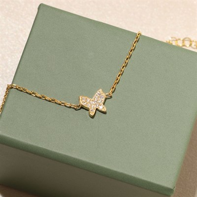 Minimal Kelebek Bileklik 718527 Gold