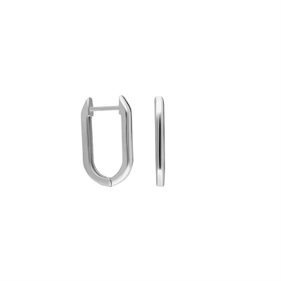 Oval Küpe 717030 Silver