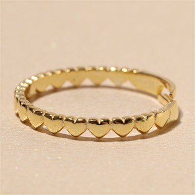 Sıra Kalp Yüzük 719333 Gold