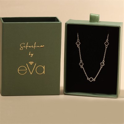 Siyah Yonca Bileklik 718536 Silver