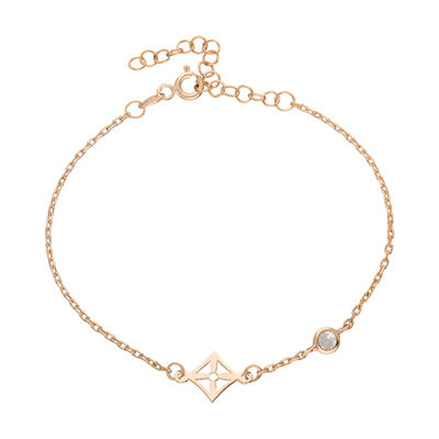 Taşlı Bileklik 717012 Gold
