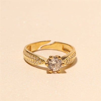 Taşlı Yüzük 718838 Gold