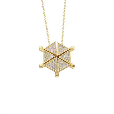 Tria Mıknatıs Kolye 718908 Gold