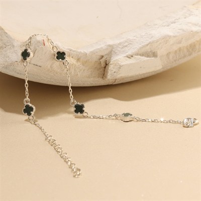 Yeşil Yonca Bileklik 718538 Silver