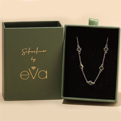Yeşil Yonca Bileklik 718538 Silver