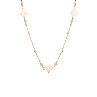 Yonca Zincir Kolye 718947 Gold