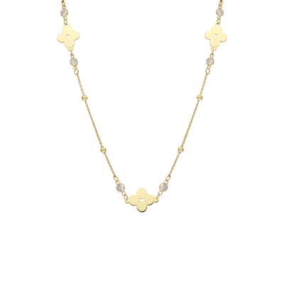 Yonca Zincir Kolye 718947 Gold