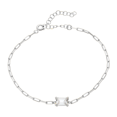 Zincir Baget Bileklik 717022 Silver