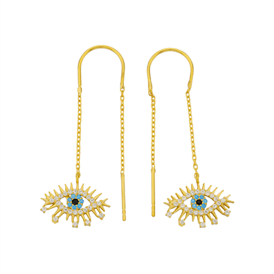 Zincir Göz Küpe 717075 Gold
