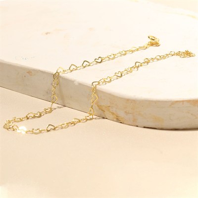 Zincir Kalp Halhal 718529 Gold