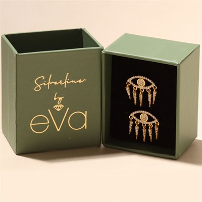 Zirkon Göz Küpe 717079 Gold
