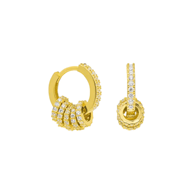 Zirkon Halka Küpe 717038 Gold