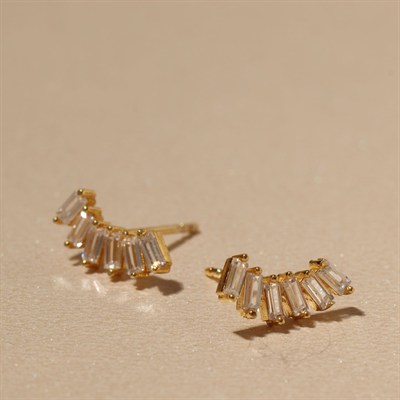 Zirkon Küpe 717046 Gold