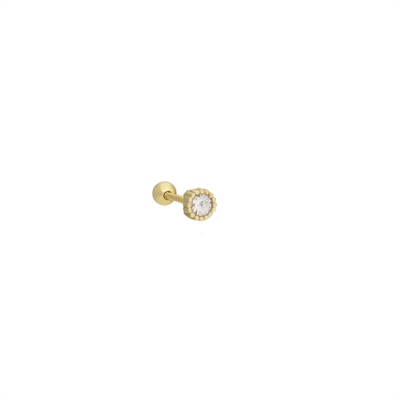 Zirkon Piercing 717121 Gold