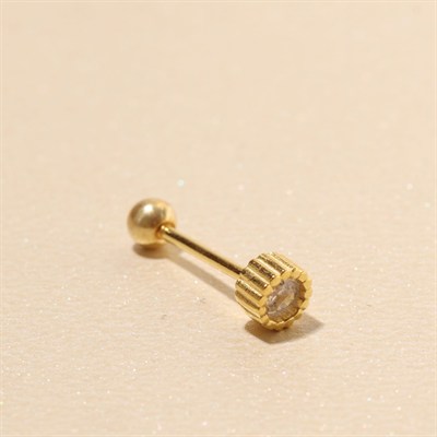 Zirkon Piercing 717121 Gold