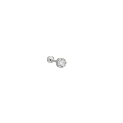 Zirkon Piercing 717121 Silver