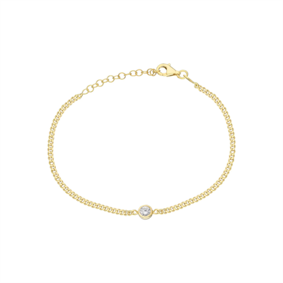 Zirkon Taşlı Bileklik 717007 Gold