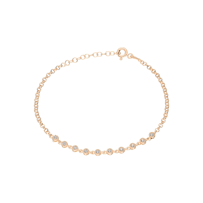 Zirkon Taşlı Bileklik 717008 Rose