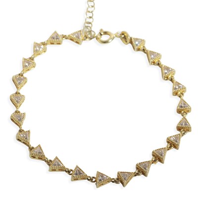 Zirkon Taşlı Bileklik 718547 Gold