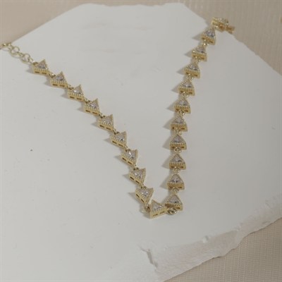 Zirkon Taşlı Bileklik 718547 Gold